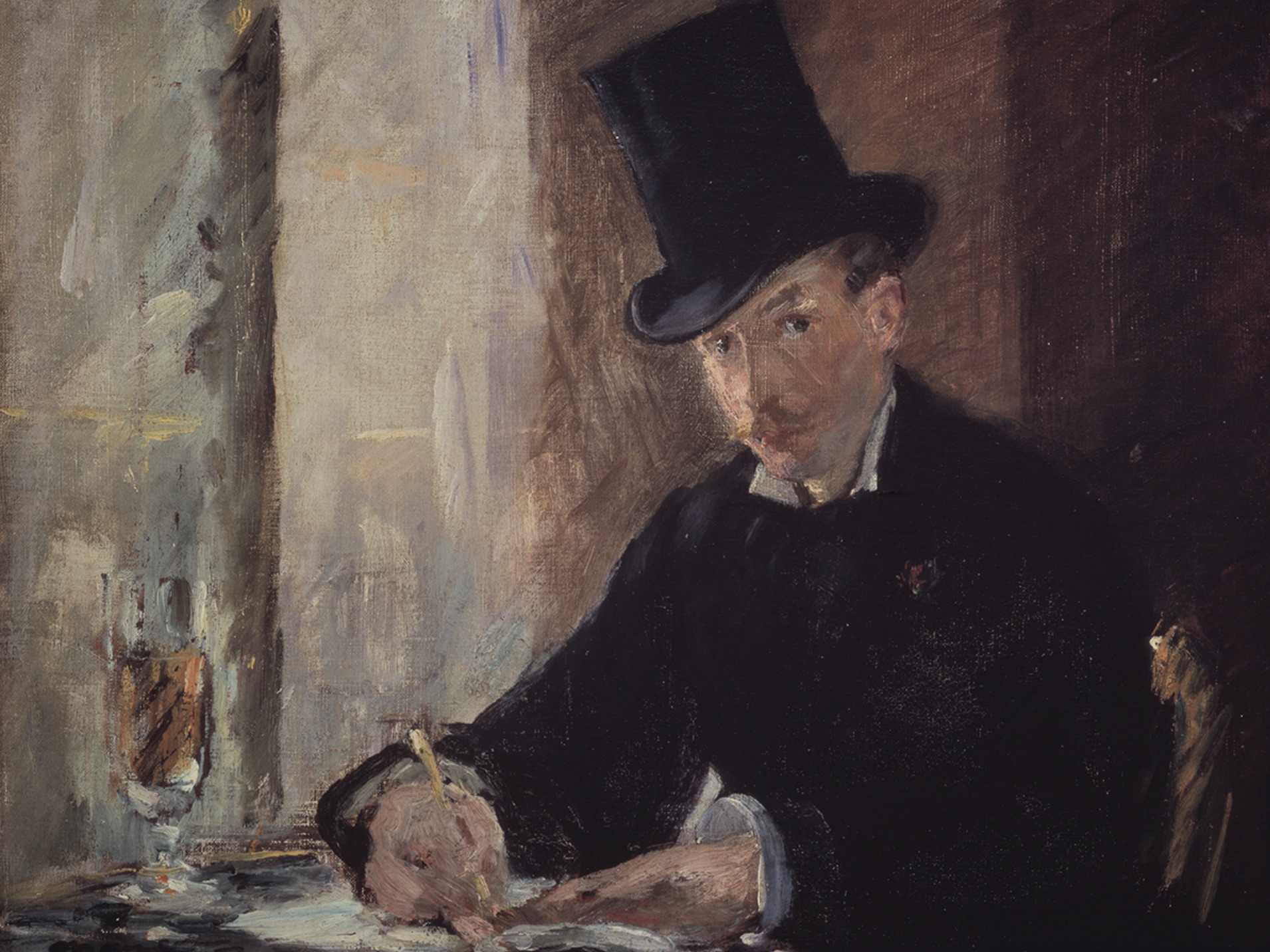 “Chez Tortoni” by Manet.